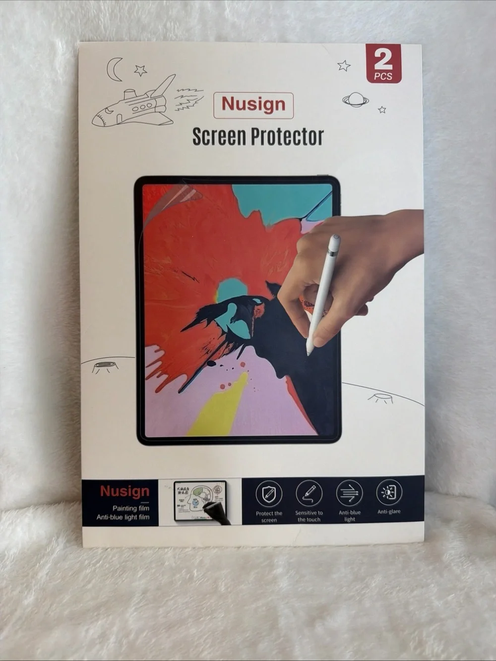 White Screen Protector for Tablets (2 PCS)